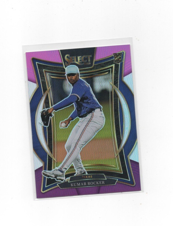 2025 Select Pink & Purple Prizm /225 #61 Kumar Rocker (RC)