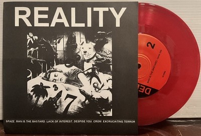Reality - 7   EP 1996 Deep Six Records   DS-05 VG+/EX [Red] [Grindcore Comp]