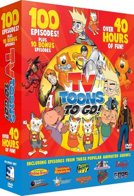 #ad #ad TV Toons To Go 100 Cartoon Collection DVD $22.99