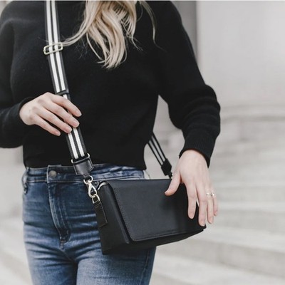 Tote Savvy Change Kit Mini Crossbody in Black NEW