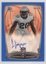 2014 Bowman Rookie Chrome Refractor Blue Border 94/99 Lamarcus Joyner Auto 1i0