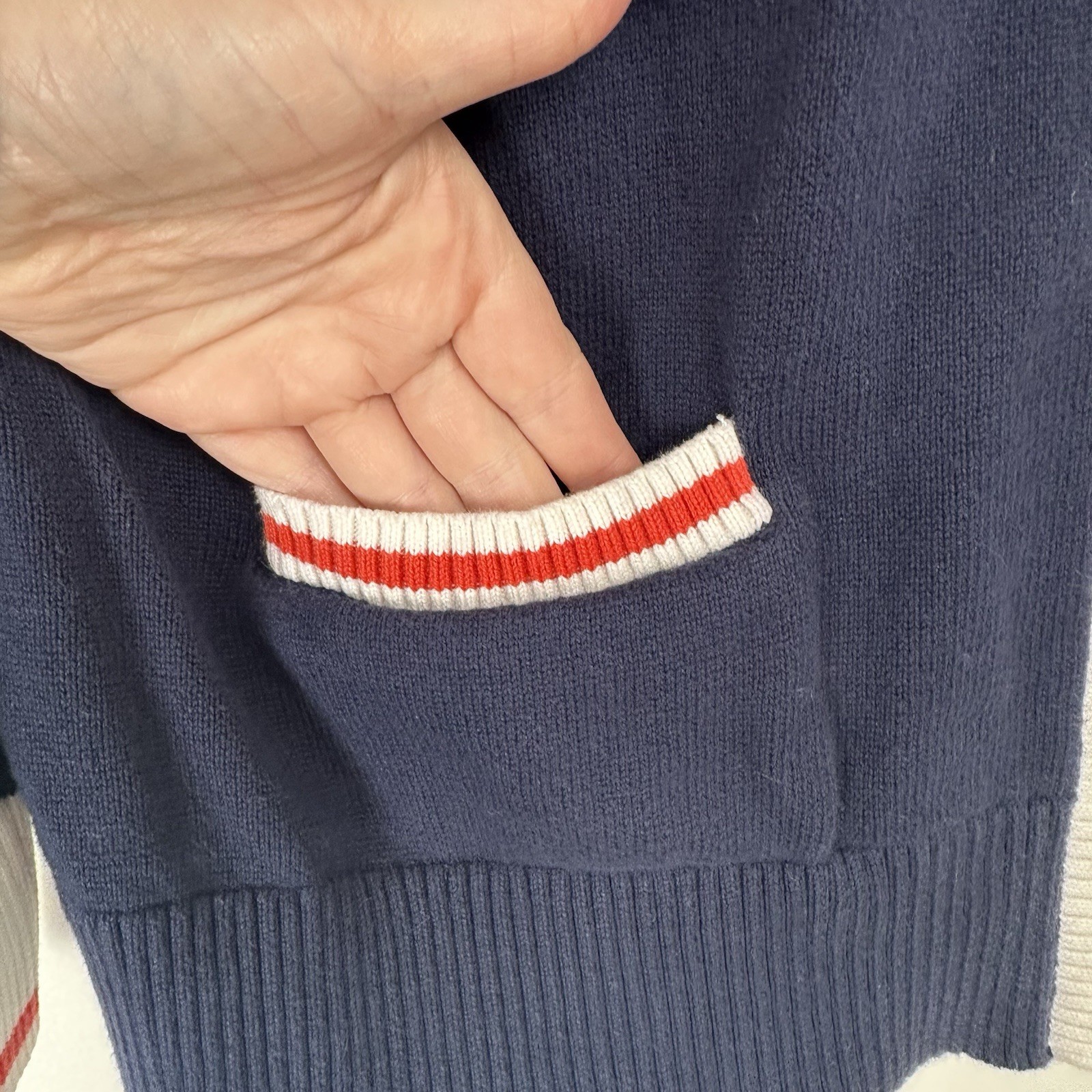 Tommy Hilfiger Women's Cardigan Size XXL Navy Blue Preppy Heritage Collegiate thumbnail 4