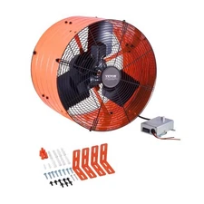 VEVOR Gable Mount Fan,16 Inch Attic Exhaust Fan w/Adjustable Thermostat & Outer