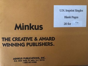 Minkus United Nations Imprint Singles Blank Pages 