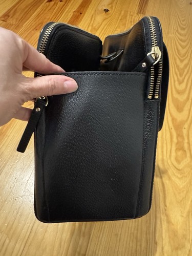 Kate Spade NY Large Grand Street Lydia Satchel Handbag Black w/ Gold Accent - Picture 11 of 20