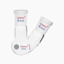 10ml 19#-19# two Joints Boiling Flask w/ Round Bottom School Teaching Use