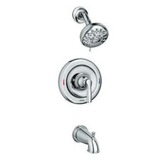 MOEN Hilliard 82537 One-Handle Tub and Shower Faucet in Chrome Valve Included 