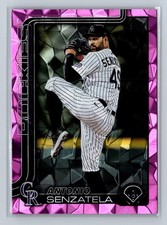 2025 Topps Update #US154 Antonio Senzatela Pink Diamante Foil