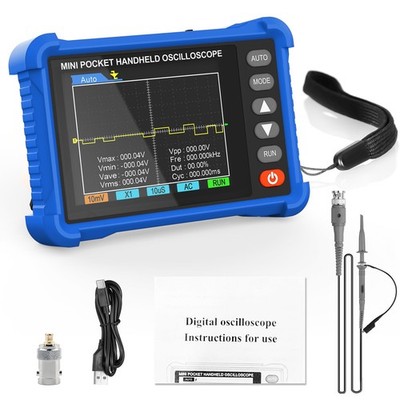 HoldPeak Handoszilloskop, 2,5 MS/s Abtastrate, 500KHz Bandbreite, 2,8'' LCD