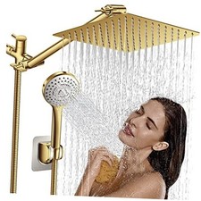 High Pressure Rainfall Shower Head/Handheld Shower Combo with 11" 10 Inch