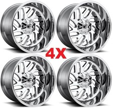 22x10 Chrome Fuel Triton Wheels Deep Kg1 Jtx Force Tis 6x139.7 D60922009846