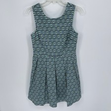 Forever 21 Women's Blue Geometric Diamond Sleeveless Mini Dress Size Medium
