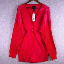 Ivy Park Adidas One Piece Shorts Women’s XL Red Pink Romper Ribbed Athletic NWT