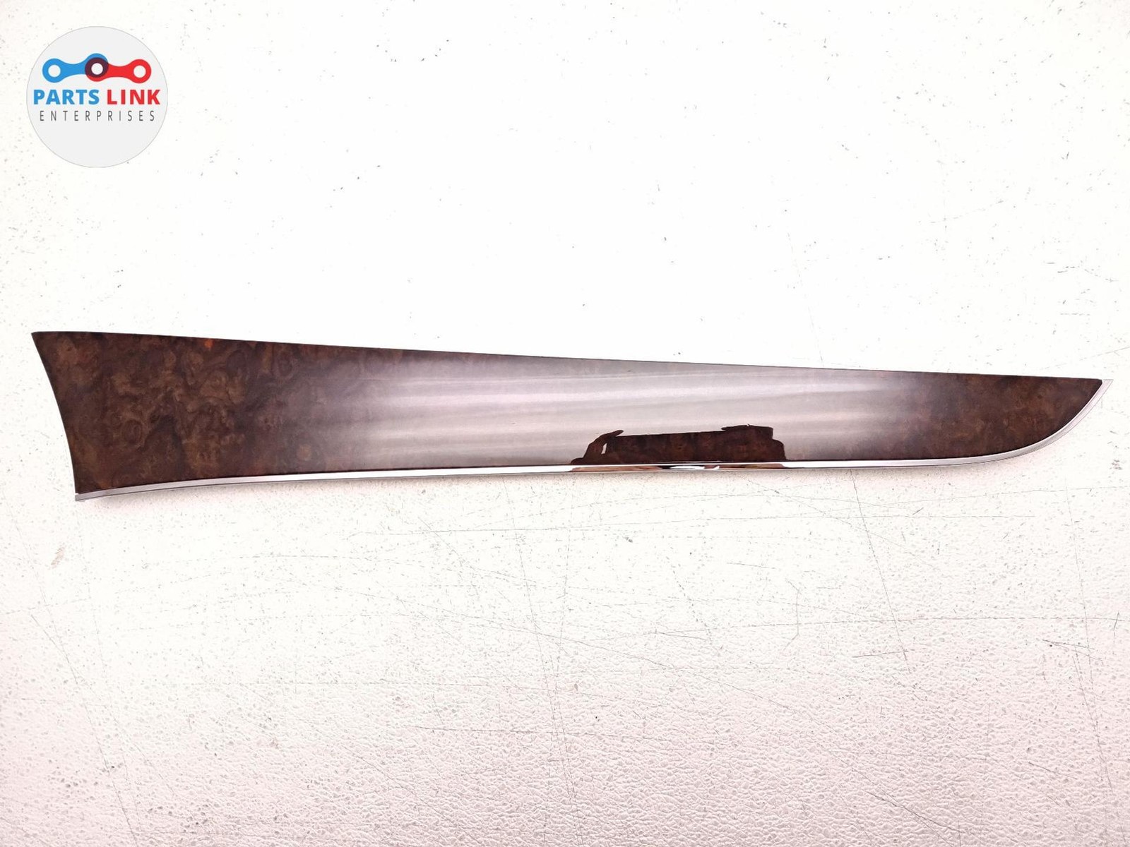 16-20 BENTLEY BENTAYGA FRONT RIGHT DOOR MOLDING WOOD APPLIQUE WALNUT PANEL TRIM