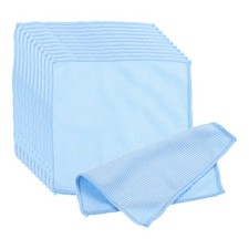 12 Pcs 5.8" x 5.8" Glasses Cleaning Cloth Eyeglasses Polishing Cloth Blue