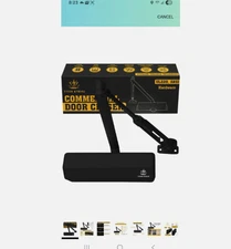 Heavy Duty Automatic Door Closer with Hold Open, Commercial Indoor/Outdoor...