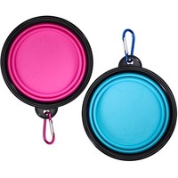 Hundenapf Faltbar Reisenapf Tragbar Haustier Wassernapf Futternapf 350Ml 2 StüCk