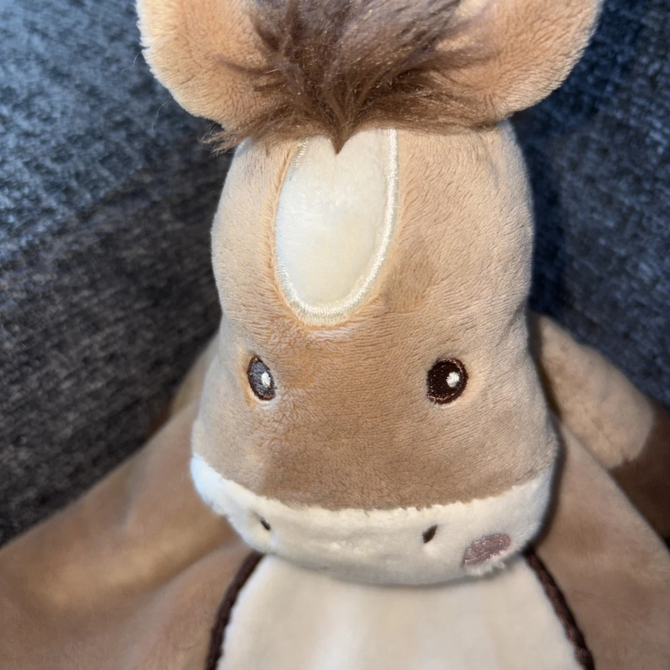 Manta de seguridad Douglas Baby Horse Pony de felpa Lovey con estrellas de satén Foto 2 de 4