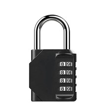 1pc Combination Lock Resettable 4 Digit Padlock with Combination Waterproof.