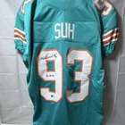 Ndamukong Suh Miami Dolphins #93 Signed Football Jersey, BAS Auth
