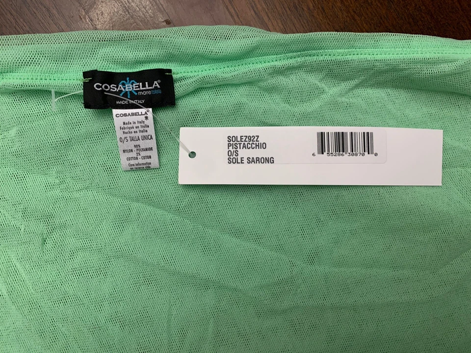 Traje de baño Cosabella para mujer suela pareo envolvente verde lima O/S nuevo con etiquetas Foto 2 de 4