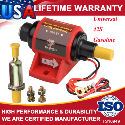 #ad Low Pressure 2 4 PSI Universal Micro Electric Fuel Pump 42S Gasoline Carburetor $24.99