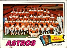 1977 Topps Baseball Houston Astros Team