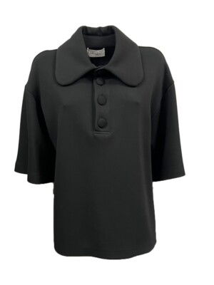 MEIMEIJ Damen Poloshirt Neopren schwarz M4IBB6 MADE IN ITALY