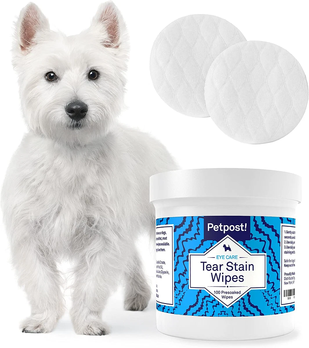 Tear Stain Remover Wipes 100 Presoaked Cotton Pads Best