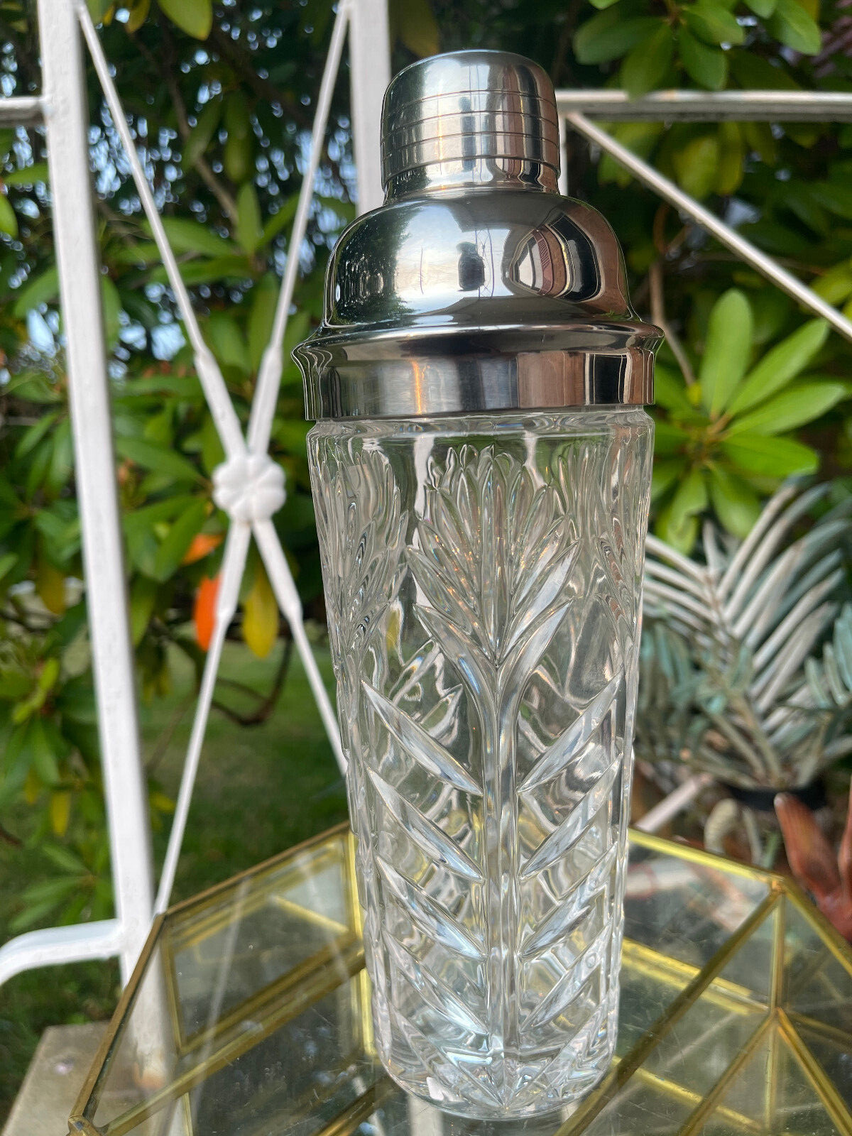 Art Deco Styled Fifth Avenue LTD, Crystal Cocktail Martini Shaker