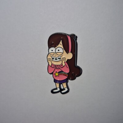 Emaille Metall Pin Anstecker Zubehör Gravity Falls Mabel Pines Cartoon Figur TV