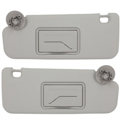 For 2012-2016 Chevy Sonic 1.4L 2 Pcs Gray Left + Right Side Sun Visors