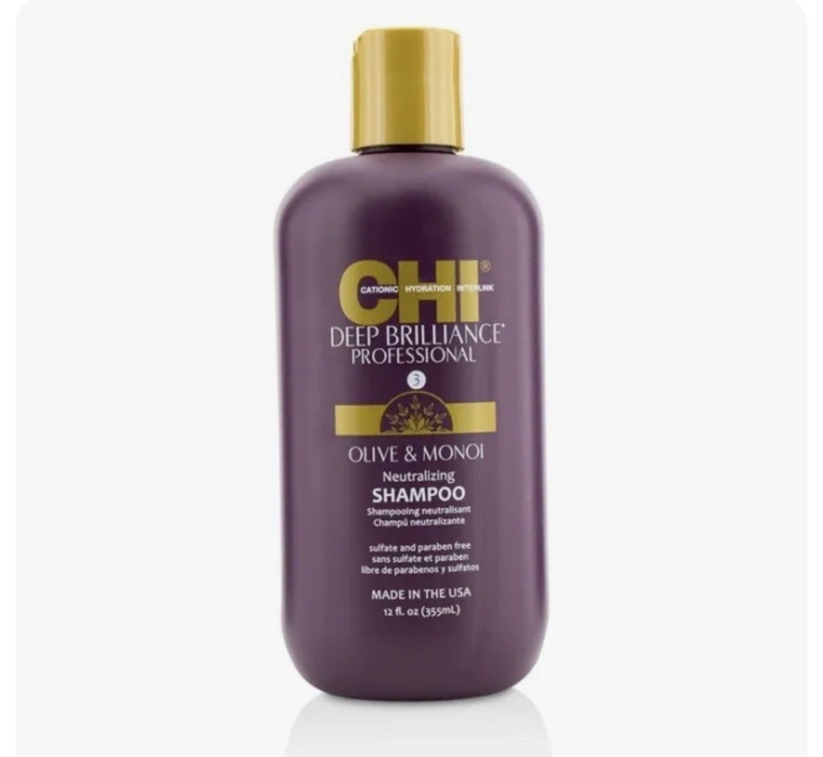 CHI Deep Brilliance Olive & Monoi Neutralizing Shampoo 12oz