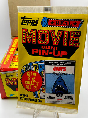 Topps 1981 Real Movie Giant Pin-Up (1) Unopened factory sealed pack. 12 x20 