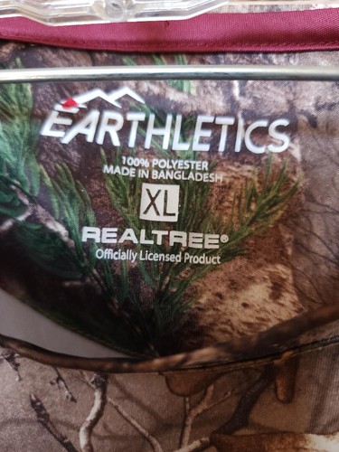 REALTREE EARTHLETICS MONTANA GRIZZLIES SHORT SLEEVE MAROON CAMO SHIRT XL - Picture 3 of 8