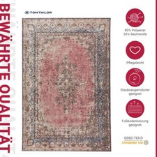 Designer Teppich Funky Orient, Vintage, Tom Tailor, bunt, Polyester + Baumwolle