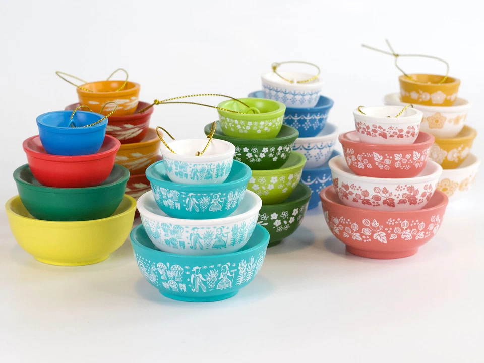 Vintage Mixing Bowl Christmas Ornament – Retro New - Image 2 of 4