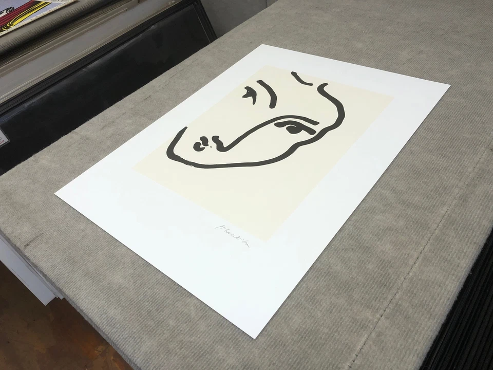 HENRI MATISSE Nadia Au Menton Pointu 23.5 英寸 x 17.5 海报 1995 年现代主义黑色, — 第 4/4 张图片