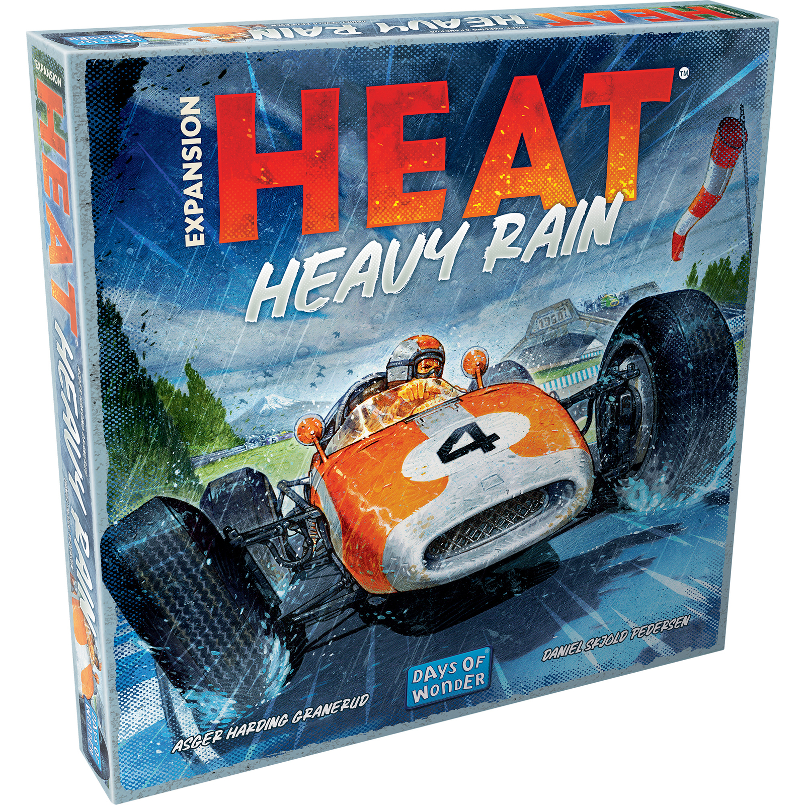 Дополнение к настольной игре Heat: Heavy Rain | Стратегическая игра в жанре интенсивных автомобильных гонок