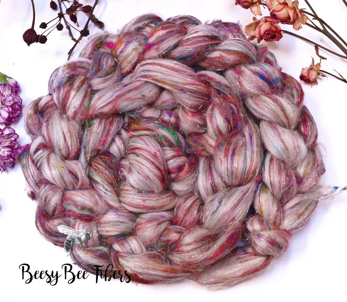 100% Merino Wool Roving. Soft Colorful Combed Top Roving for Felting,  Spinning, Fiber Arts.