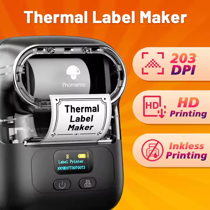 Phomemo M110 Barcode Label Printer for Address Tags and Lot Labeling