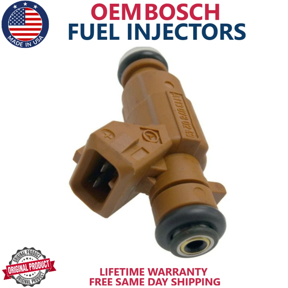 NEW OEM x8 BOSCH FUEL INJECTORS FOR 2003-2006 Mercedes-Benz SL500 5.0L V8 - Image 3 of 3