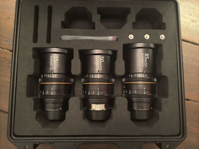 GREAT JOY Anamorphic Lens Set – 35, 50, 85 EF/PL amber