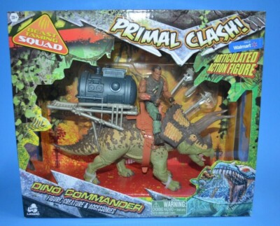 Lanard Primal Clash Dino Commander TRICERATOPS Action Figure Beast Taming Squad 