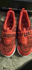 Under Armour UA BINF Surge 3 Slip Kids Size 10 K Red Black 3026530-600 New