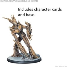 Groot model, card and base Marvel Crisis Protocol Guardians of the Galaxy