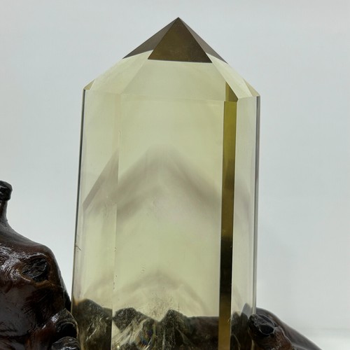 1.6LB Natural Citrine Quartz Obelisk Point Crystal Tower Healing Decor Stand - Picture 6 of 13