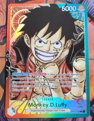 Monkey D Luffy OP01-003 Pre-Errata Alternate Art Leader