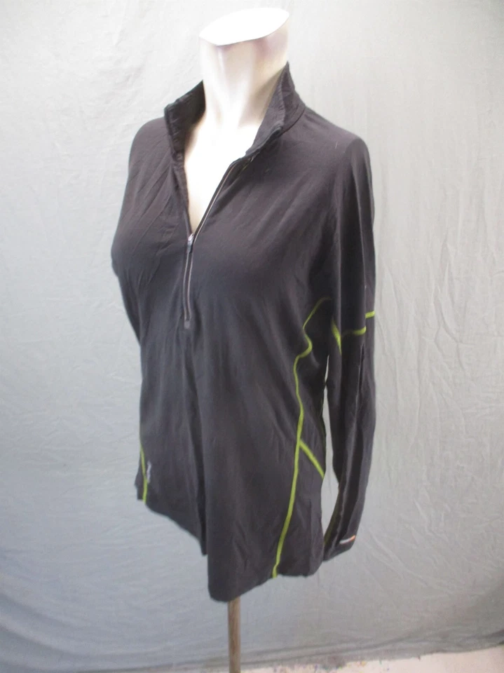 Pullover deportivo Icebreaker GT 200 talla L para hombre negro mezcla de lana merino 1/2 cremallera 226 Foto 3 de 4