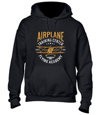 AIRPLANE TRAINING CENTRE HOODY HOODIE COOL PILOT AEORPLANE DESIGN PLANE GIFT TOP